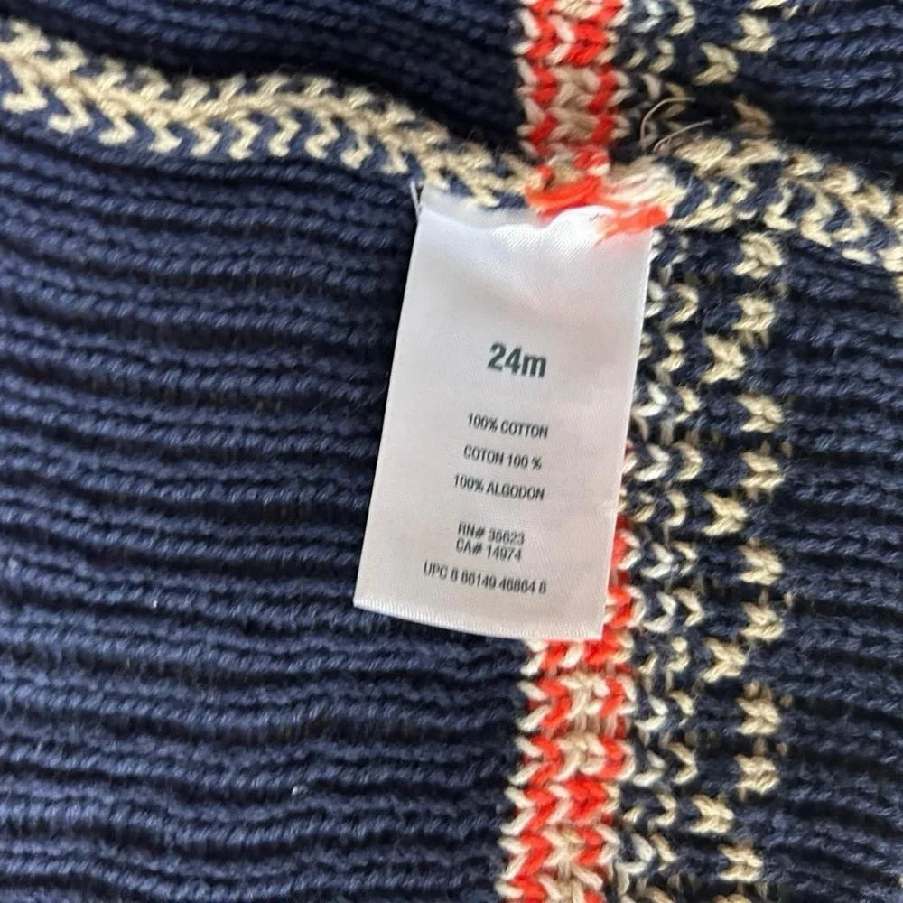 Carters Boys 24 months cardigan-  thick and adorable